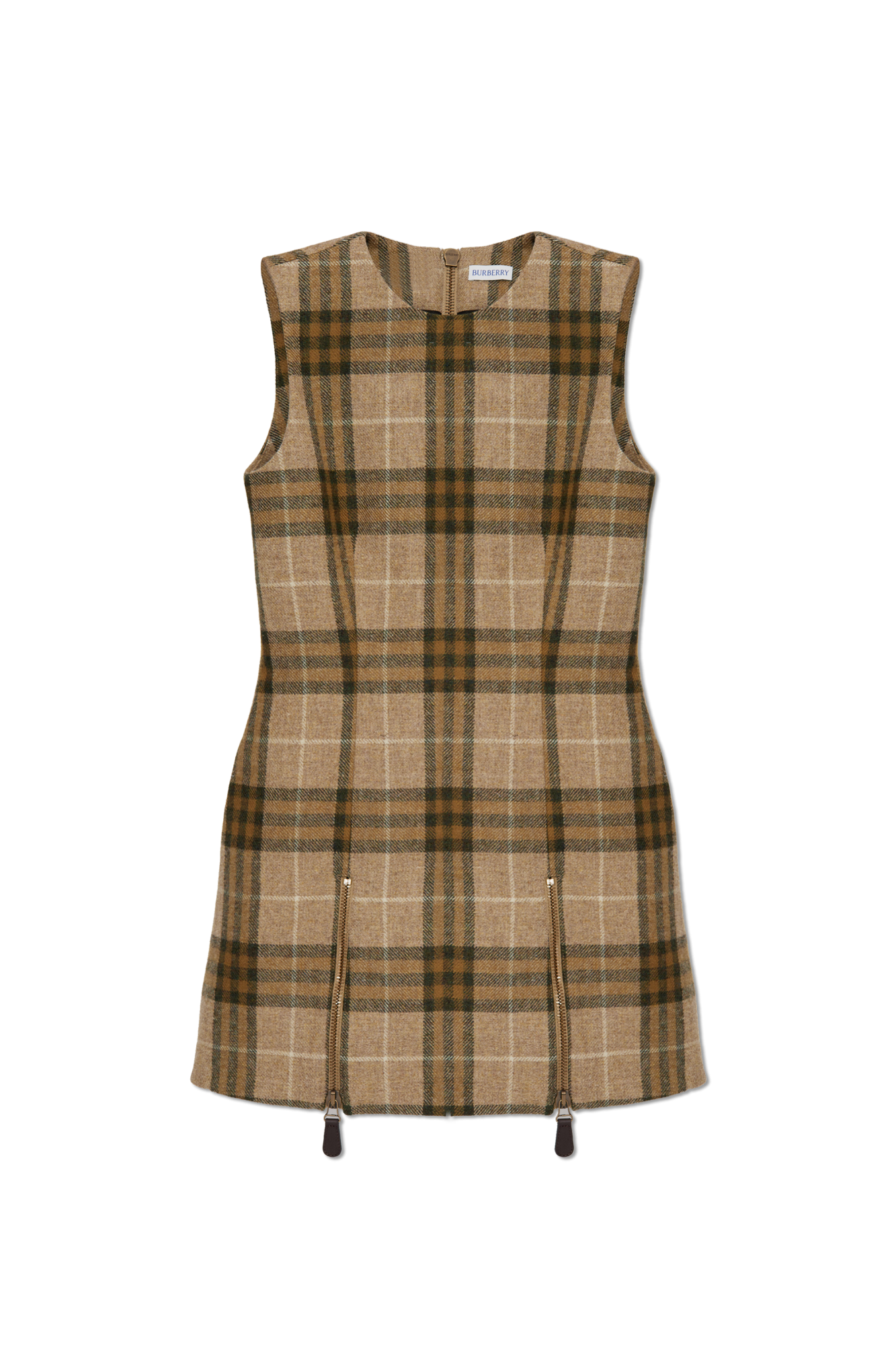 【送料&関税込】Burberry Wool Dress Burberry Wool dress with plaid pattern | Women's Clothing